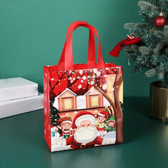 Christmas Pattern Storage Handbag Lightweight Non woven Bag