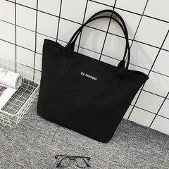 Large Capacity Canvas Shoulder Bag for Students
