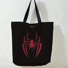 Halloween Spider Print Tote Bag - Large Travel Beach Shoulder Bag