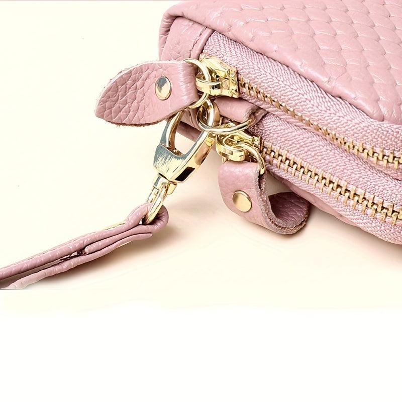 Minimalist Solid Clutch Wallet Classic Zipper Wallet Women's