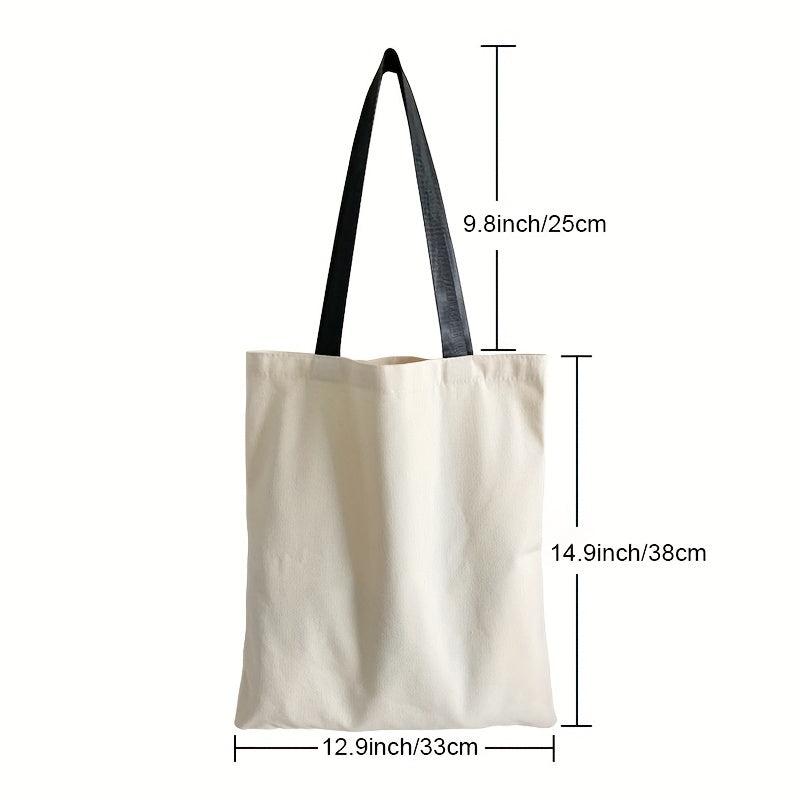 Letter & Girl Pattern Shoulder Bag African American Handbag Organizer