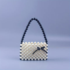 Beaded Acrylic Handbag Satchel Purse