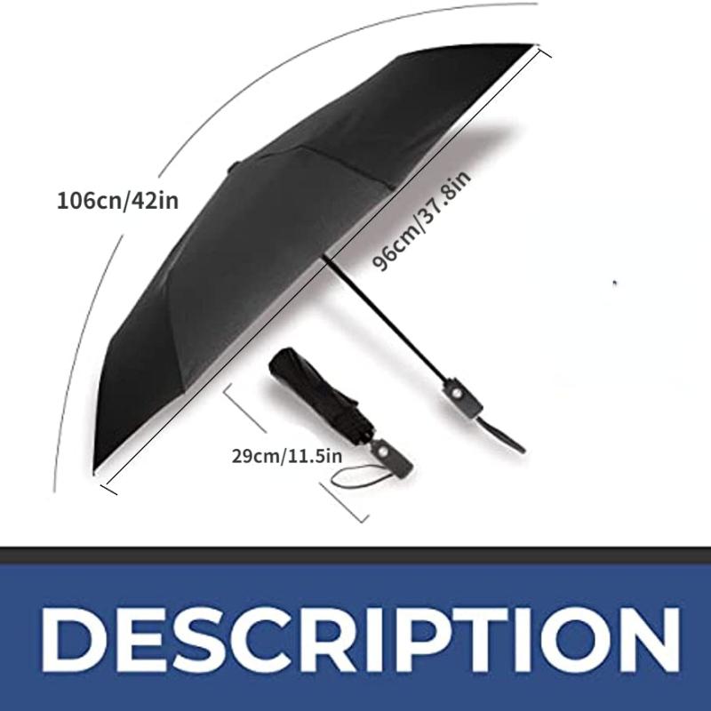 Windproof Coated Travel Umbrella Auto Open Close Stylish Lightweight