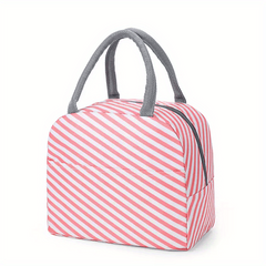 Cartoon Pattern Lunch Bag Insulated Zipper Handbag