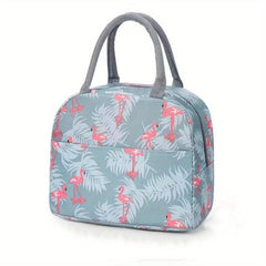 Cartoon Pattern Lunch Bag Insulated Zipper Handbag