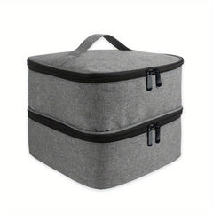 Double Layer Cosmetic Bag Large Capacity Makeup Satchel Bag