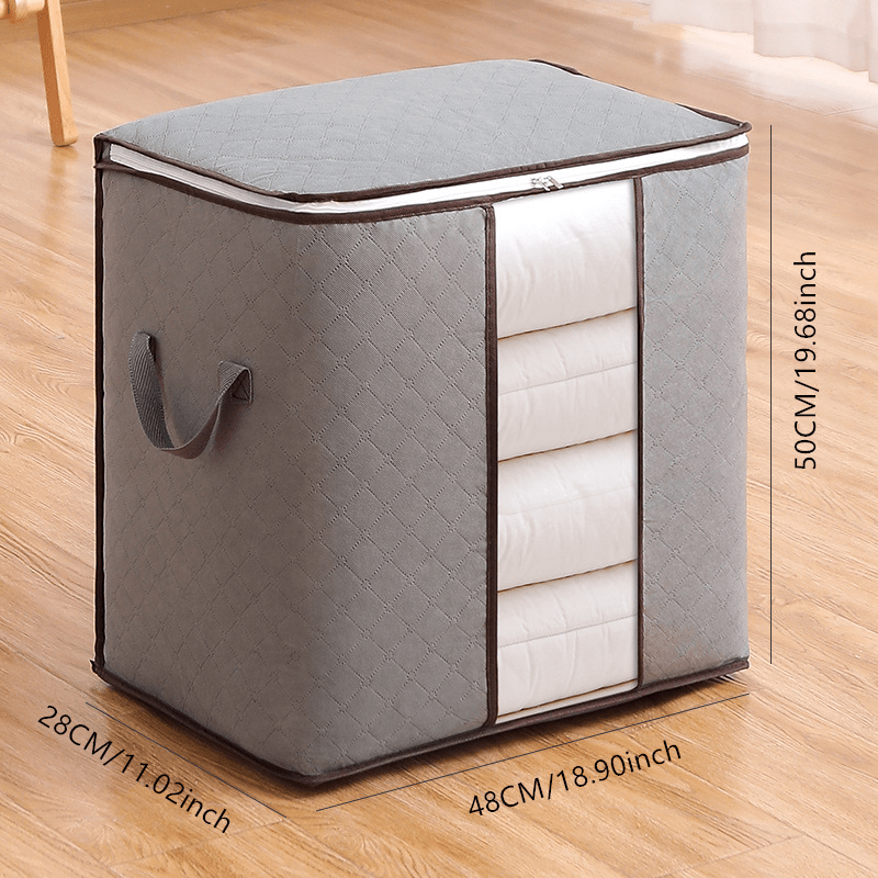 Large Clothes Storage Bags Closet Organizer Containers With Handles