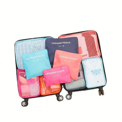 6 Pcs Travel Storage Bags Clothes Organizer Dustproof Luggage Bags
