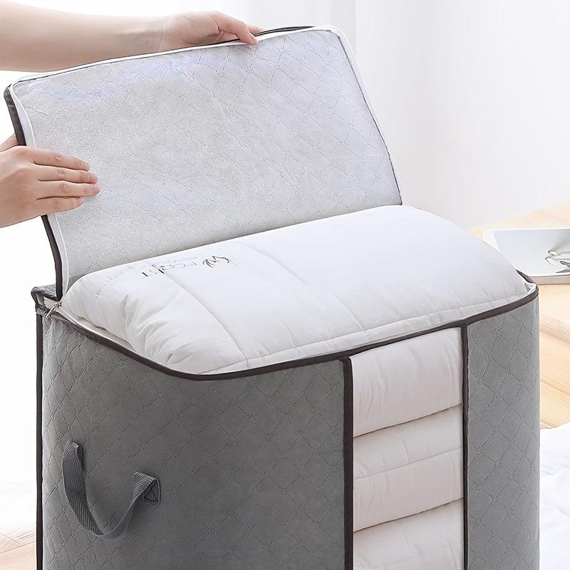 Large Clothes Storage Bag Zipper Organizer With Handle & Window