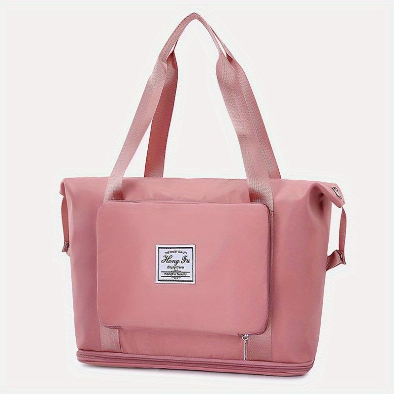 Large Capacity Sports Handbag Solid Travel Luggage Handbag