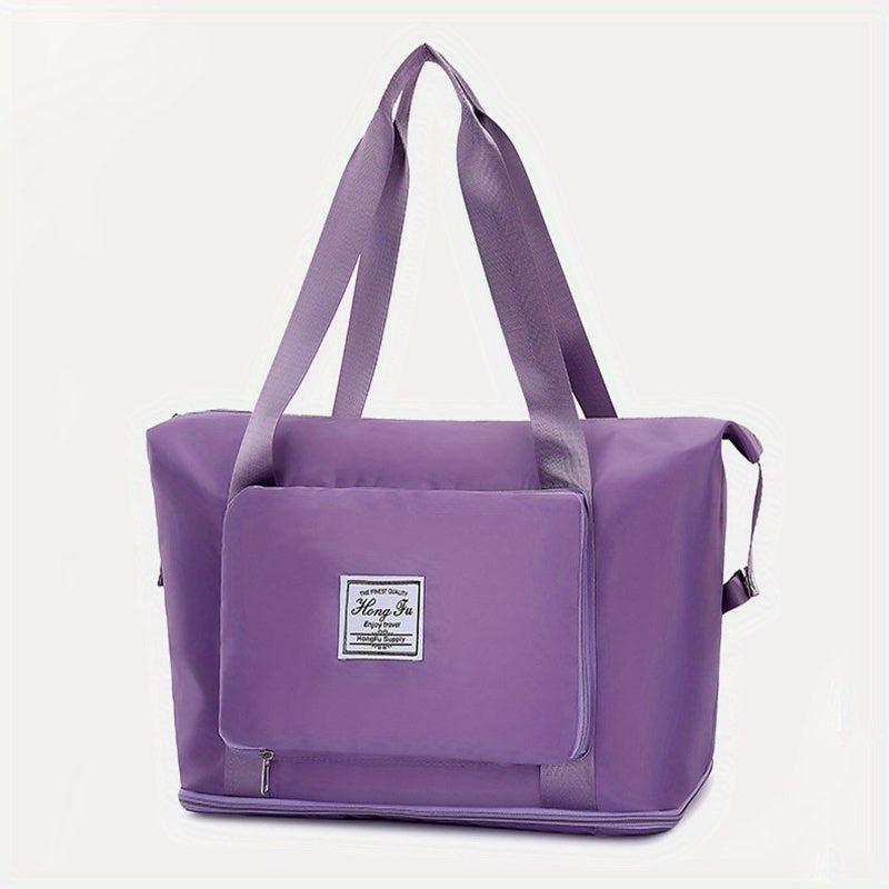 Large Capacity Sports Handbag Solid Travel Luggage Handbag