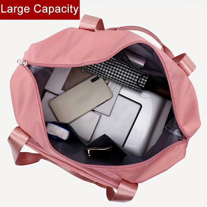 Large Capacity Sports Handbag Solid Travel Luggage Handbag
