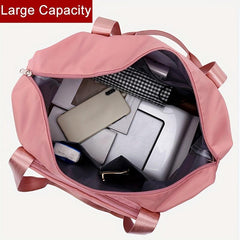 Large Capacity Sports Handbag Solid Travel Luggage Handbag