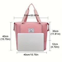 Large Capacity Sports Handbag Solid Travel Luggage Handbag