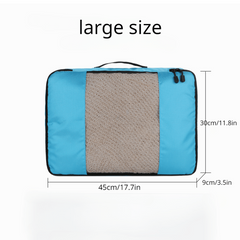 3 Pcs Travel Compression Bags Zipper Luggage Bags Portable Dustproof Bags