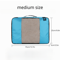 3 Pcs Travel Compression Bags Zipper Luggage Bags Portable Dustproof Bags