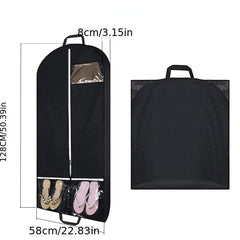 Clothes Storage Bag Clear Pocket Dustproof Hanging Garment Organizer