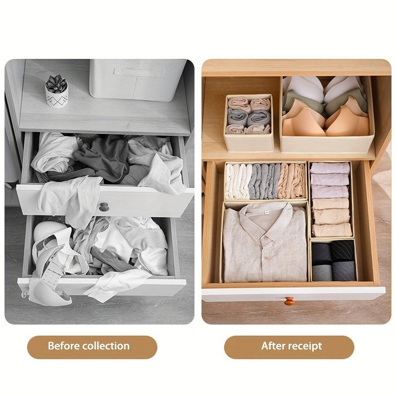 3 Pcs Storage Box Wardrobe Clothes Organizer Containers