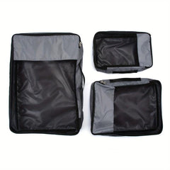 3-Piece Travel Luggage Compression Bags Dustproof Portable Clothes Bags