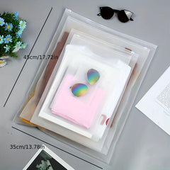 10 Pcs Translucent Storage Bags Lightweight Clothes Organizers