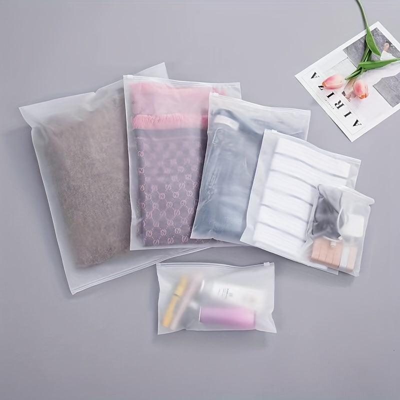 10 Pcs Translucent Storage Bags Lightweight Clothes Organizers