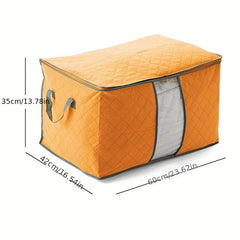 Large Capacity Non-woven Storage Box Zipper Dustproof Container