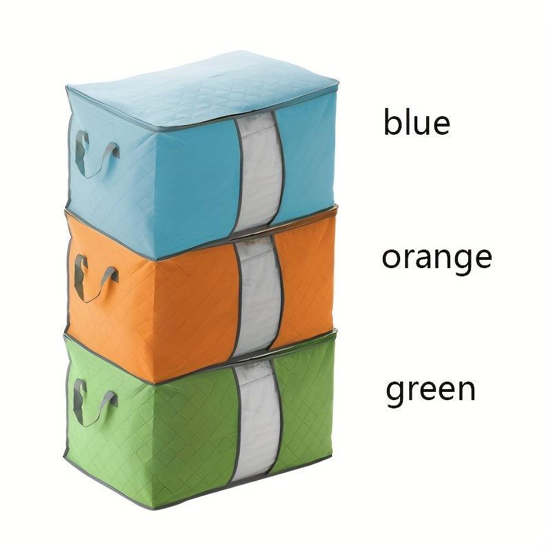 Large Capacity Non-woven Storage Box Zipper Dustproof Container
