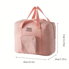 Large Capacity Travel Duffle Bag Foldable Weekender Luggage Bag