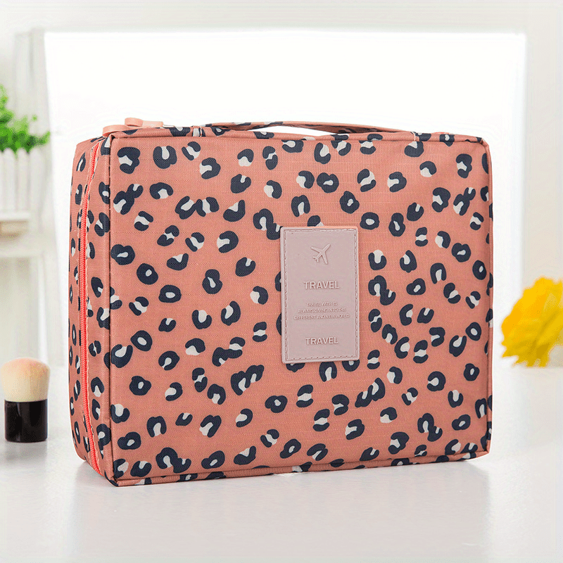 Floral Print Travel Storage Bag Portable Makeup Toiletry Bag