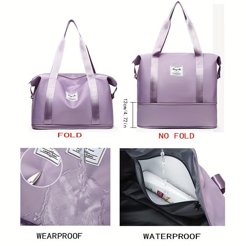 Dry Wet Separation Duffel Bag Portable Travel Gym Bag