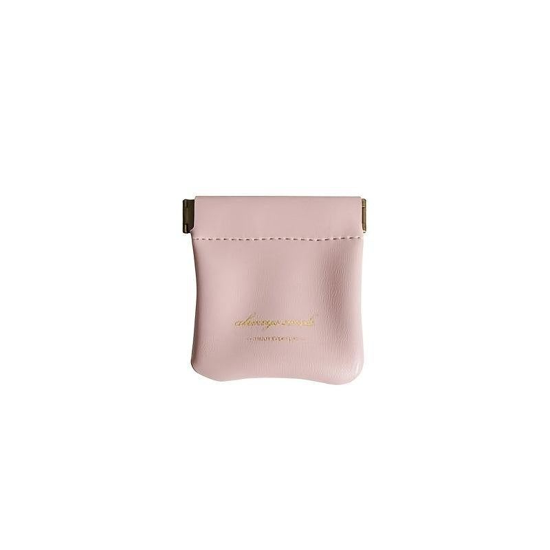 PU Leather Storage Bag Auto Close Cosmetic Jewelry Earphone Cable Organizer