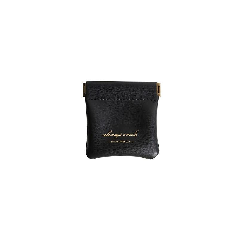 PU Leather Storage Bag Auto Close Cosmetic Jewelry Earphone Cable Organizer