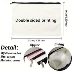 Cartoon Pattern Zipper Carry On Bag Lightweight Pouch
