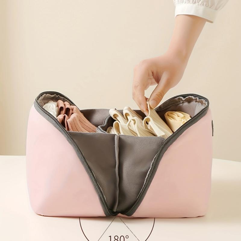 Portable Underwear Zipper Storage Bag Dustproof Organizer Travel Clothes Bag