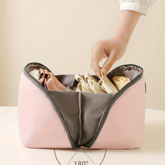 Portable Underwear Zipper Storage Bag Dustproof Organizer Travel Clothes Bag