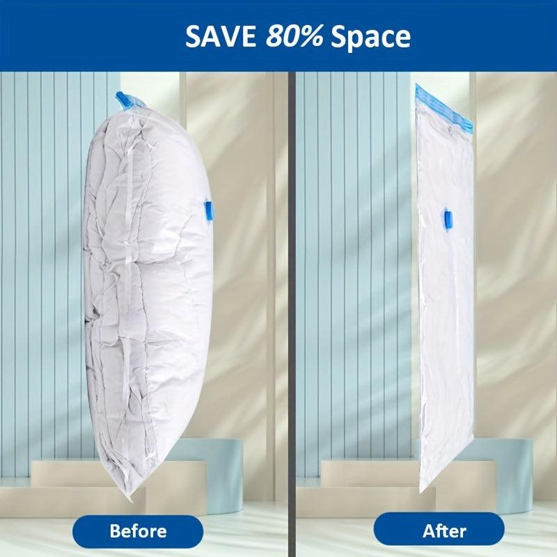 2PCS Vacuum Storage Bag Space Saver Bag With Hand Pump Compression Sealer Bags