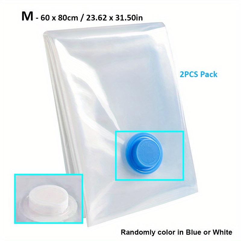 2PCS Vacuum Storage Bag Space Saver Bag With Hand Pump Compression Sealer Bags