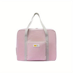 Large Capacity Foldable Duffle Bag Lightweight Zipper Storage Overnight Bag