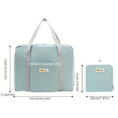 Large Capacity Foldable Duffle Bag Lightweight Zipper Storage Overnight Bag