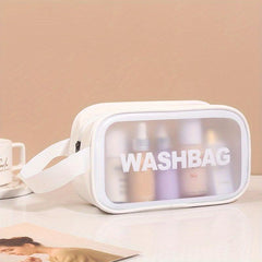 Waterproof Travel Cosmetic Bag Clear Makeup Storage Bag Portable Zipper