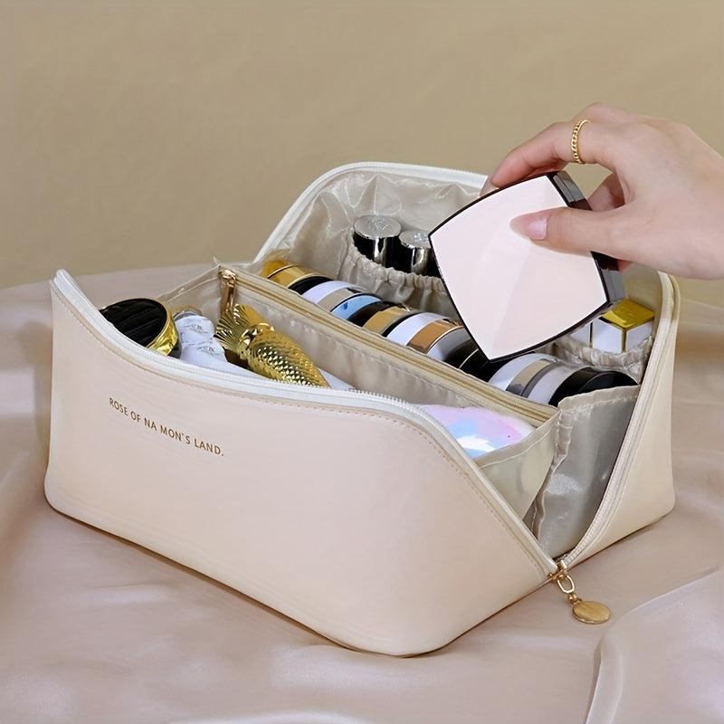 Makeup Storage Bag Waterproof PU Leather Cosmetic Bag