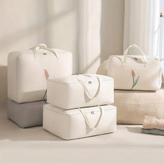 Tulip Print Moving Bag Moisture-proof Storage Bag