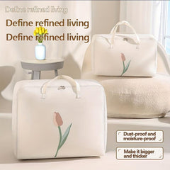 Tulip Print Moving Bag Moisture-proof Storage Bag