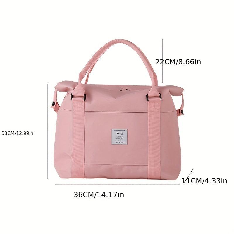 Large Capacity Carry on Tote Nylon Lightweight Luggage Weekender Bag