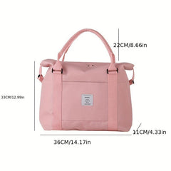 Large Capacity Carry on Tote Nylon Lightweight Luggage Weekender Bag