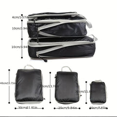 3 Pcs Travel Storage Bag Sets Dustproof Organizing Portable Luggage Bags