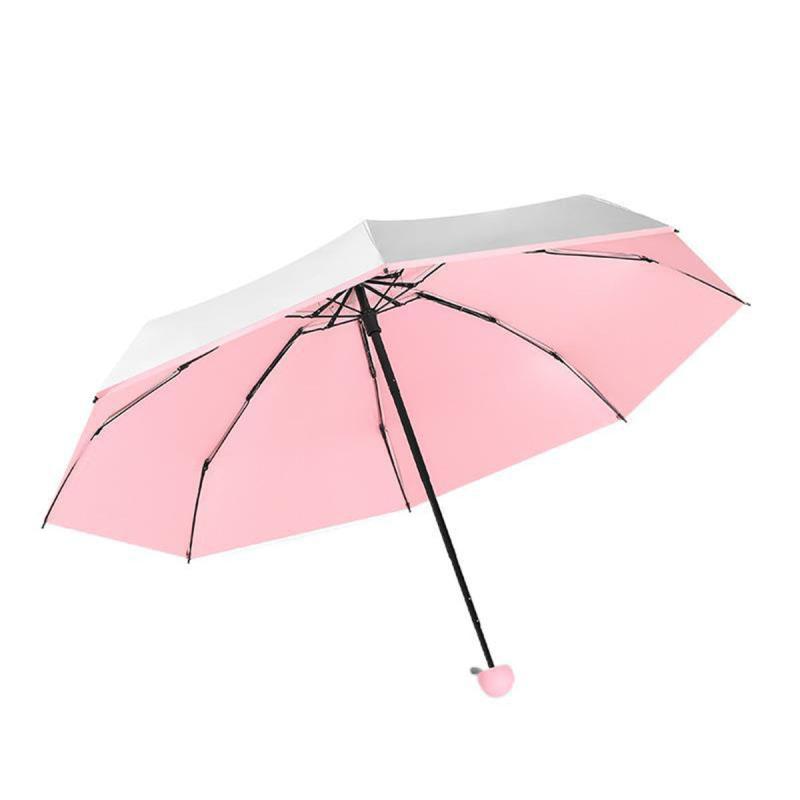 Mini Pocket Umbrella Titanium Silver Glue Anti UV Sunshade