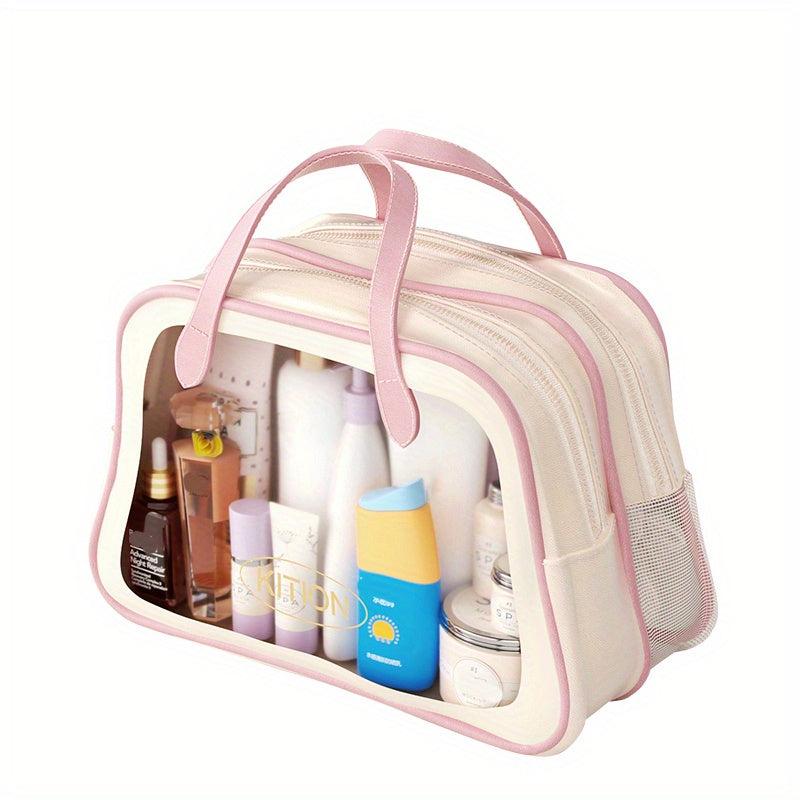 Clear Waterproof Makeup Bag Large Capacity Storage Pouch & Travel Accessories
