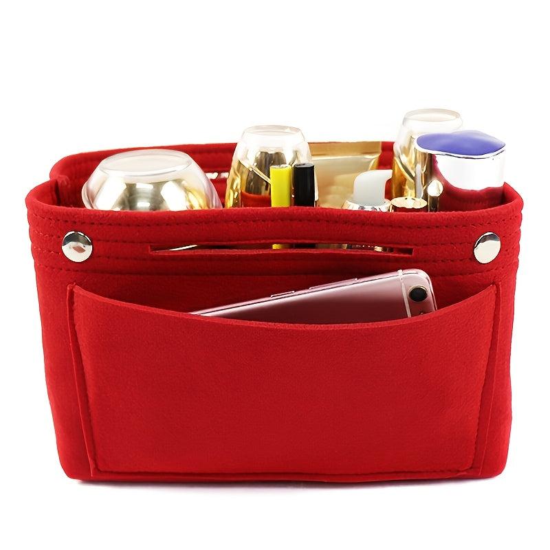 Large Capacity Felt Makeup Bag Travel Organizer Insert Bag