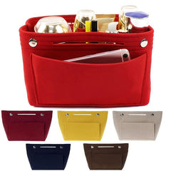 Large Capacity Felt Makeup Bag Travel Organizer Insert Bag